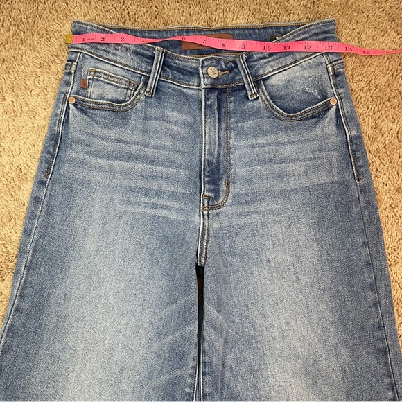 Judy Blue High Waist Wide Leg Jeans Women’s Stretch Denim Jean Pants Size 3/26 - Picture 11 of 15